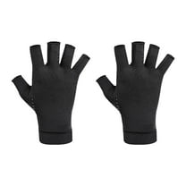 Copper Fiber Wrist Support Gloves With Silicone Slip Designs Half Finger For Outdoor Cycling And Wrist Protection