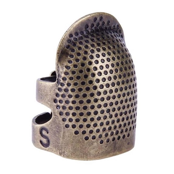 Copper Finger Protector Thimble, Adjustable Fingertip Thimble for Sewing Embroidery, Protects Fingers, Embroidery Finger Protector, Small Size, By Kingtowag