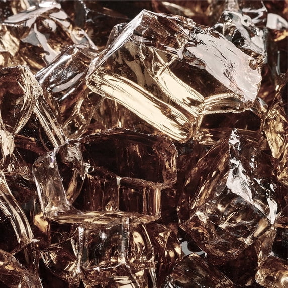 Copper Fire Pit Glass | 1/2", 10 lbs