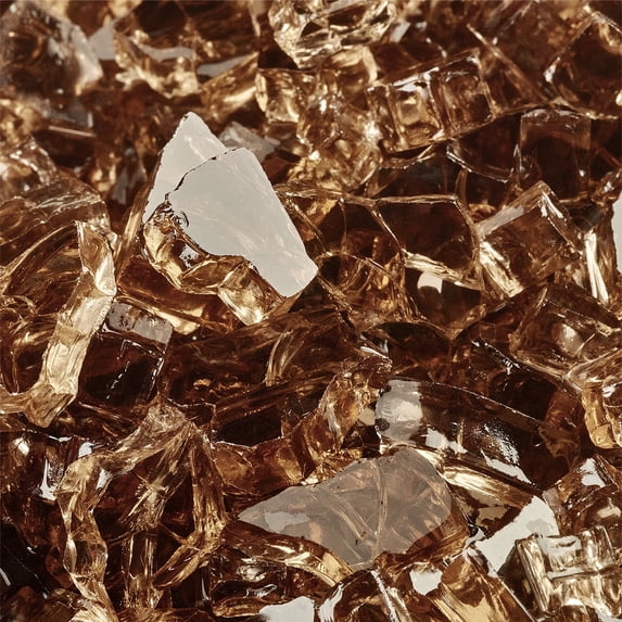 Copper Fire Pit Glass | 1/4", 10 lbs