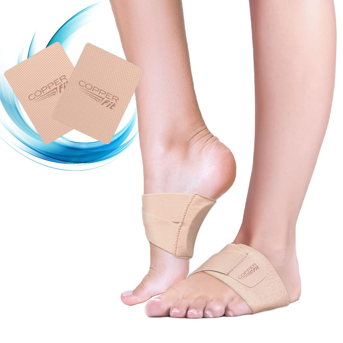 Copper Fit Arch Relief PLUS Compression Wrap with Orthotic Arch