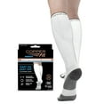 thumbnail image 1 of Copper Fit Energy Compression Socks, White, L/XL, Unisex, 1 of 6