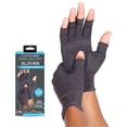 thumbnail image 1 of Copper Fit Dual Action Compression Gloves; Copper Infused & w/ Infrared Technology – Black, Small/Medium, 1 of 5
