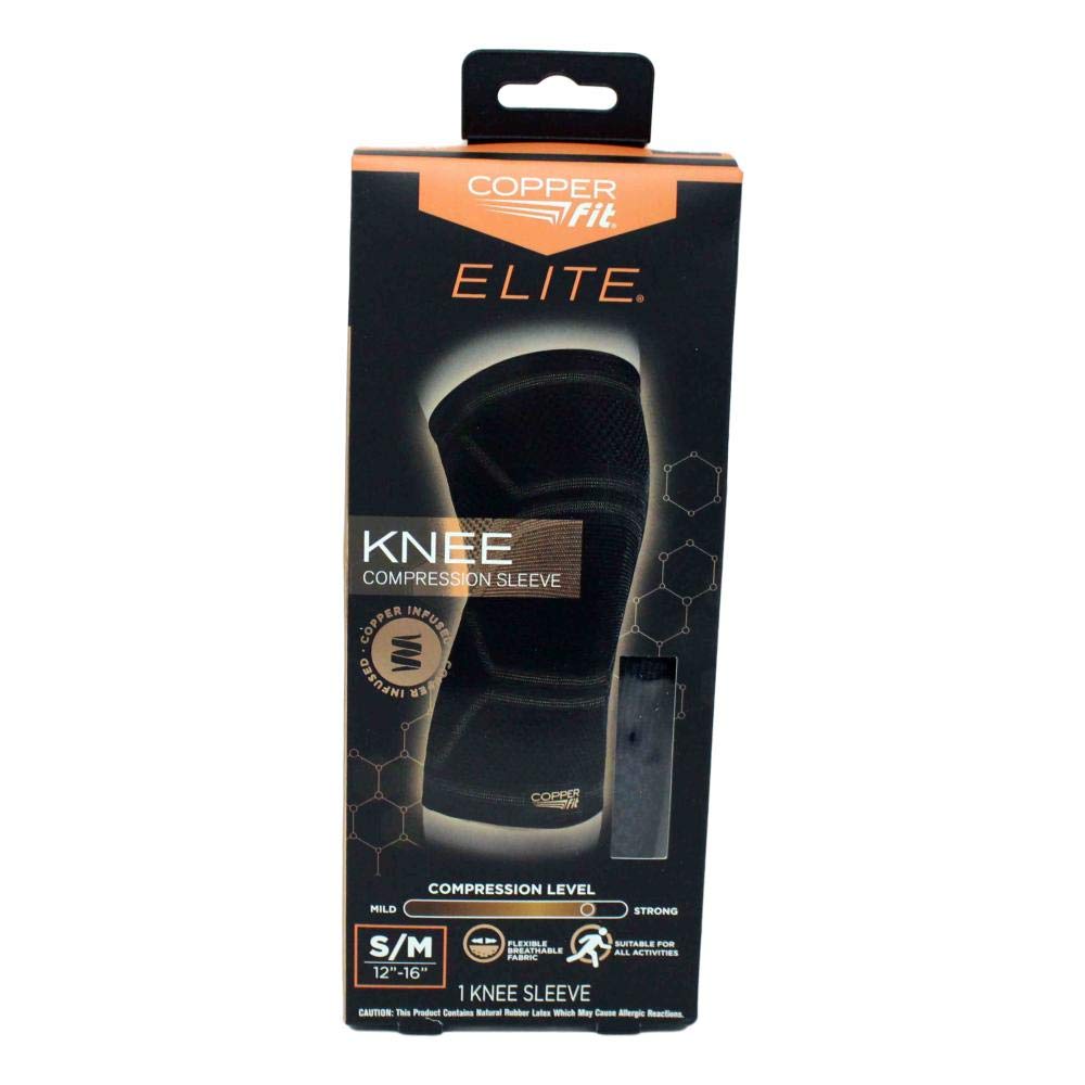 Copper Fit Elite Copper Infused Knee Compression Sleeve Small/Medium