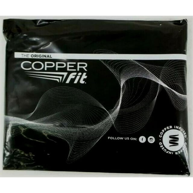 Copper Fit Elite Knee Compression Sleeve Knee Brace 2Pack, Black