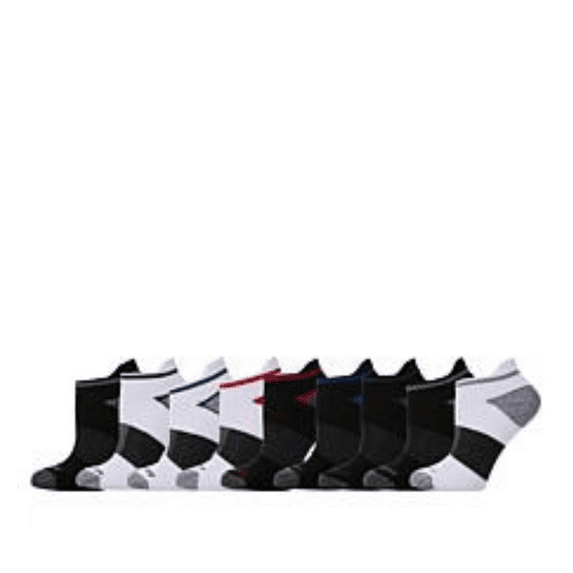 Copper Fit Fresh Touch Men's 9-pack Ankle Socks in Black and White (HSN 649266)