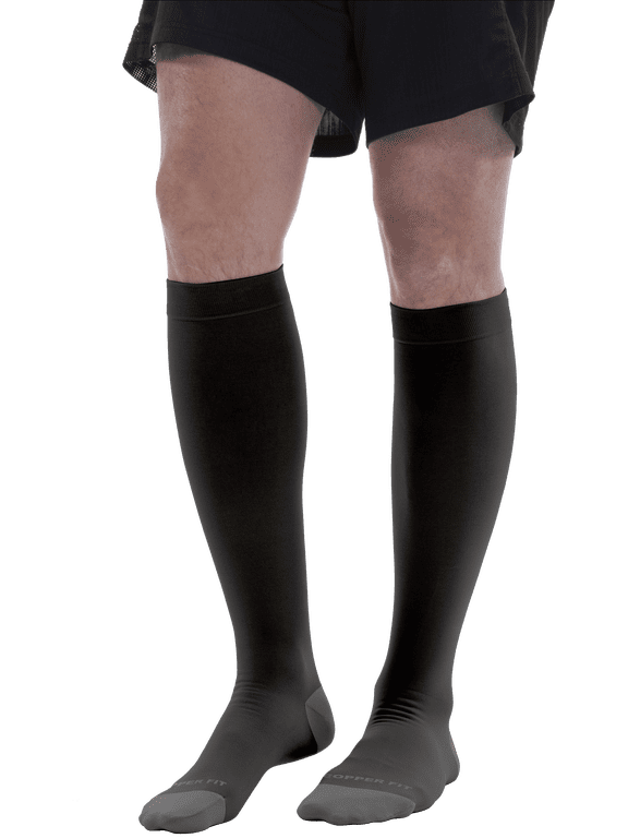 ENERGY Compression Socks, Silky-Soft, Hydration, Unisex, Black, L/XL