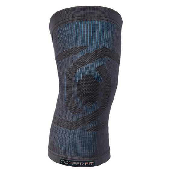 Copper Fit Dual Action Knee Support Compression Sleeve: Stability, Arthritis & Tendinitis (Black 2XL)