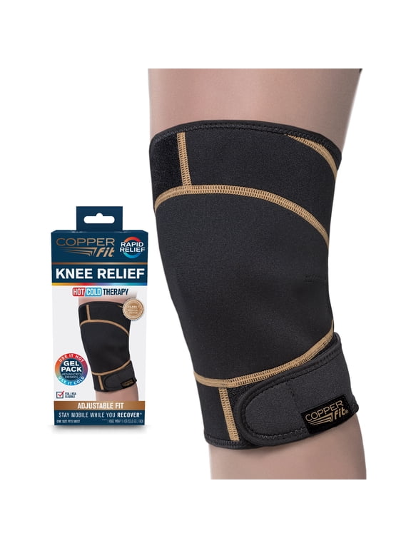 ® RAPID RELIEF Knee Wrap | Adjustable | Hot & Cold Therapy Gel Pack