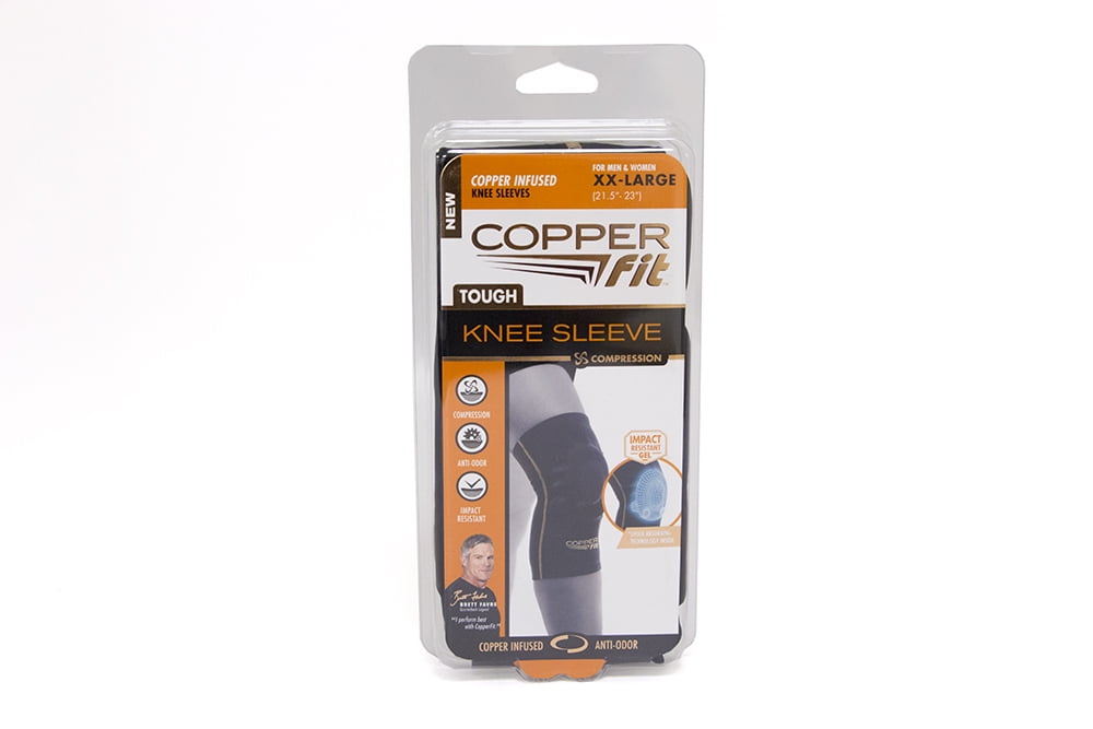 Copper Fit Tough Knee Sleeve, Copper Infused Compression Knee Sleeve, 2XL, As Seen on TV