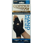Copper Fit® Unisex Hand Relief Compression Gloves, L/XL, 1 Pair