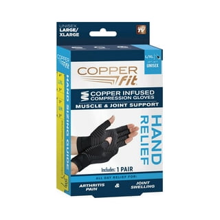 COPPER HEAL Arthritis Compression Gloves - Best Copper Glove Unisex Extra  Large