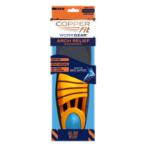 Copper Fit Work Gear Arch Relief Orthotics | Shock Absorbing | Men’s Size 8-13