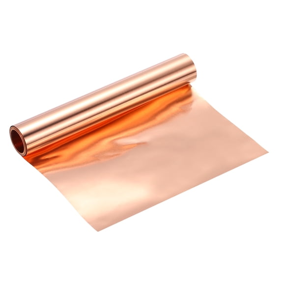 Copper Flashing, Gauge 0.03mm Thickness 99.95% Pure Copper Sheet Roll, 3.9" Width x 6.5ft Metal Foil Plate for Roofing Repair, DIY Project, and Electricity