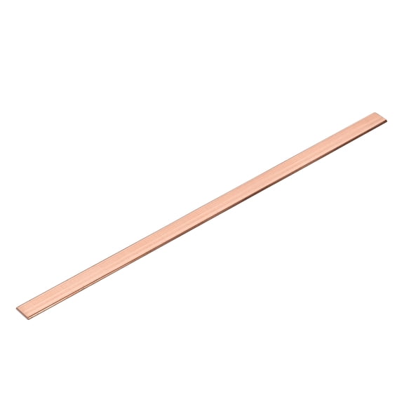 Copper Flat Bar, 0.04" x 5/16" x 13'' C110 Solid Copper Bus Bar Stock Plate