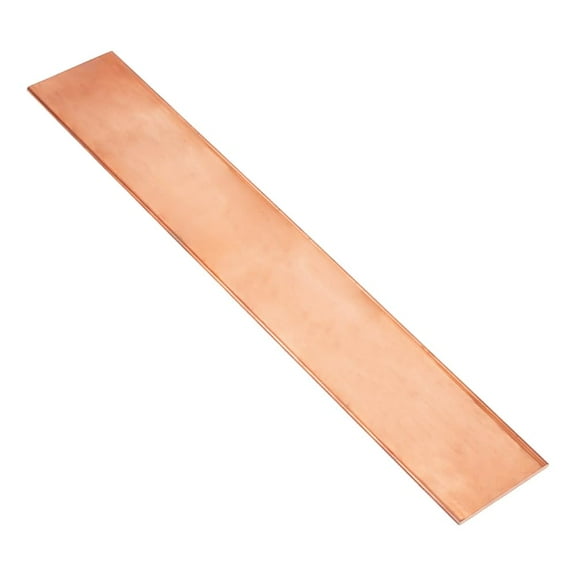 Copper Flat Bar 12.2x1.9x0.1 Inch T2 Copper Bus Bar Copper Flat Sheet Pure Cu Copper Sheet Red Copper Flat Bus Rectangle Bar for Jewelry DIY Craft Making Battery Connection diy Red Copper