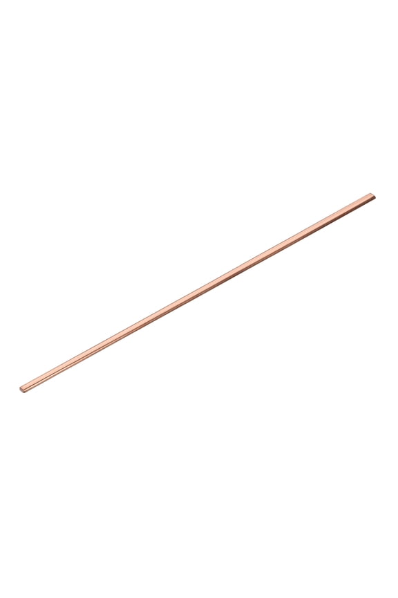 Copper Flat Bar, 3/16" x 3/16" x 13'' C110 Solid Copper Bus Bar Stock Plate