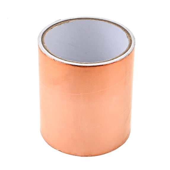 Copper Foil Tape Double Sided Conductive Adhesive Self Adhesive EMI Shielding Tape for Guitar, Soldering, Stained Glass