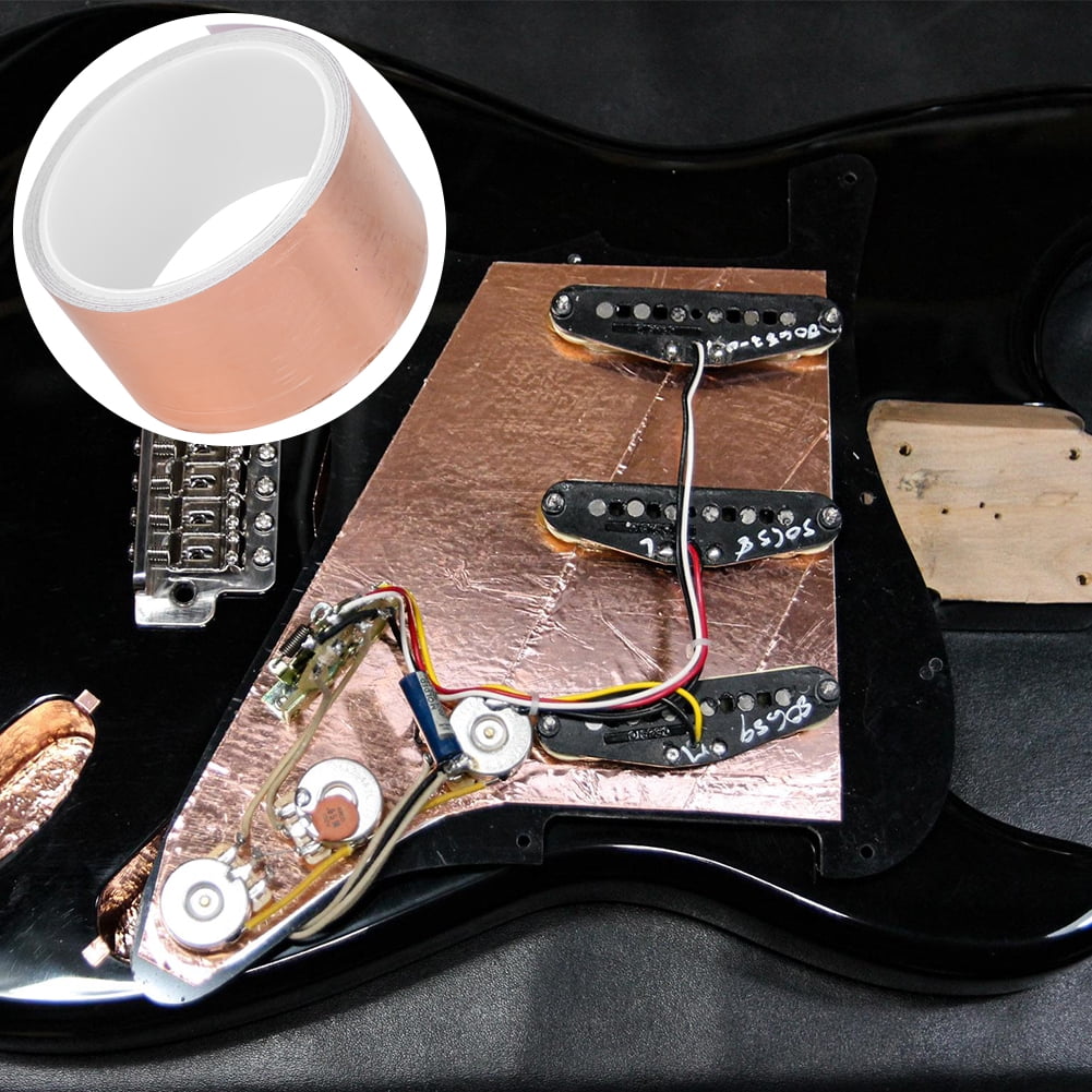 Copper Foil Tape with Conductive Adhesive for Guitar & EMI Shielding (2 x  33')