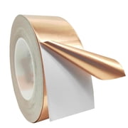 Copper Foil Tape Single Sided Conductive Adhesive 1.97 Inch x 39.4 Feet 0.05mm Thick Copper Tape for Slugs, Guitar,EMI Shielding Crafts, Electrical Repairs, Crafts, Stained Glass