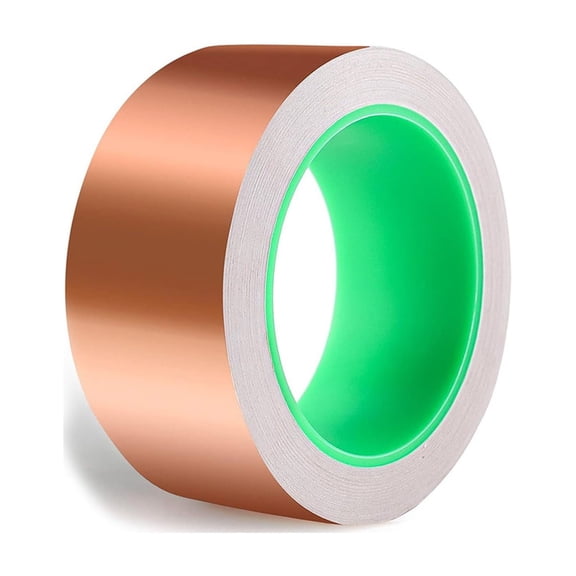 QianZelle Copper Foil Tape Single Sided Conductive Adhesive EMI Shielding for Electrical Repairs Crafts Soldering Guitar Stained Glass Decoration Projects