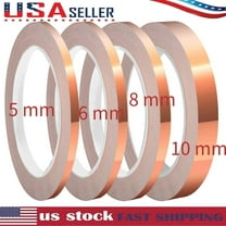 Copper Foil Tape w/ Conductive Adhesive 4 Sizes (0.2/0.24/0.3/0.4Inch) x22 Yards