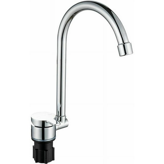 Copper, Foldable & Dual-temperature for Campers, Caravans, Boats & Trailers 360 Rotating RV Kitchen Faucet