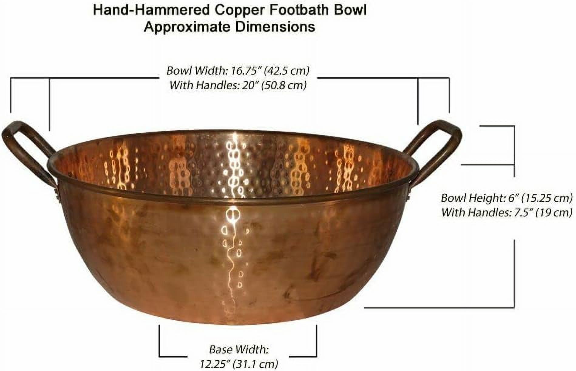Copper FootBath Bowl
