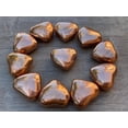 thumbnail image 1 of Copper Gemstone Hearts, Polished Copper Puffy Hearts, Copper Palm Stone, Copper Heart (5 Hearts）, 1 of 9