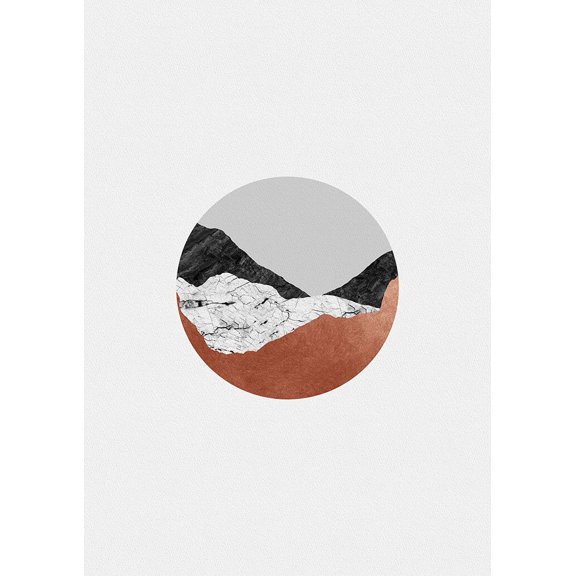 Copper Geometric Iii Poster Print - Studio Orara (24 x 33)