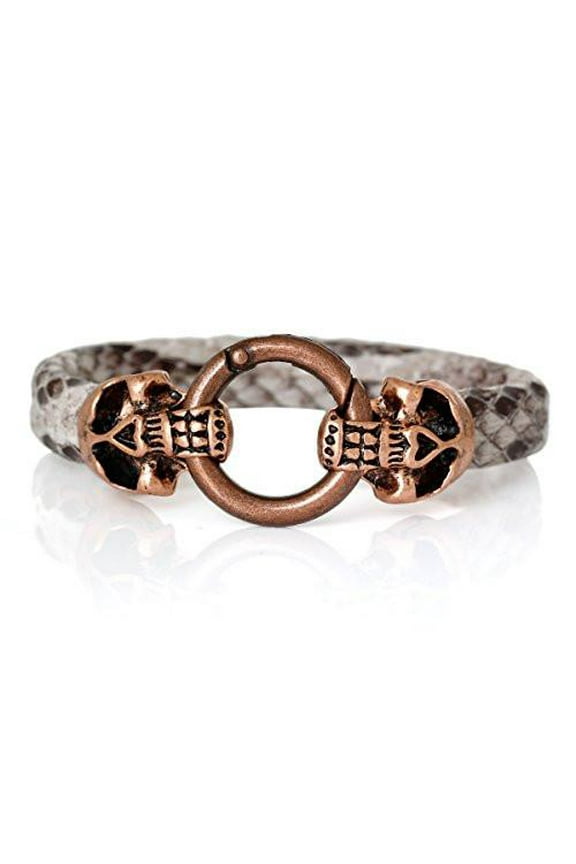 Copper Gray Snake Style Fashion Bracelet with Snake Clasp 22cm X1.5cm(8 5/8 X 5/8)