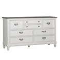 thumbnail image 1 of Liberty Furniture Industies, INC Allyson Park 8 Drawer Dresser in Wirebrushed White w/ Charcoal Top, 1 of 7