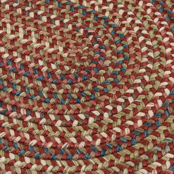 Copper Grove Coconino Transitional Braided Area Rug Rust 2' x 9' Runner 8' Runner Red Oval