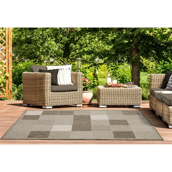 Copper Grove Grange Indoor/Outdoor Area Rug Brown 5'3" x 7'6" 5' x 8'