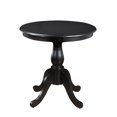 thumbnail image 1 of Copper Grove  Parnasuss Round Pedestal Dining Table Antique Black 30 in. Black Finish 2, 1 of 5