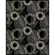 Copper Grove Raasepori Wool Area Rug Black 4'x6' Stain Resistant,Pet Friendly 4' x 6' Indoor,Outdoor,Sets Patio,Bedroom,Entryway Brown,Grey,Taupe