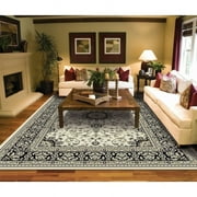 Copper Grove Savonlinna Bordered Persian Area Rug Ivory 8'x11' 8' x 10' Indoor,Outdoor,Sets Living Room Ivory Rectangle