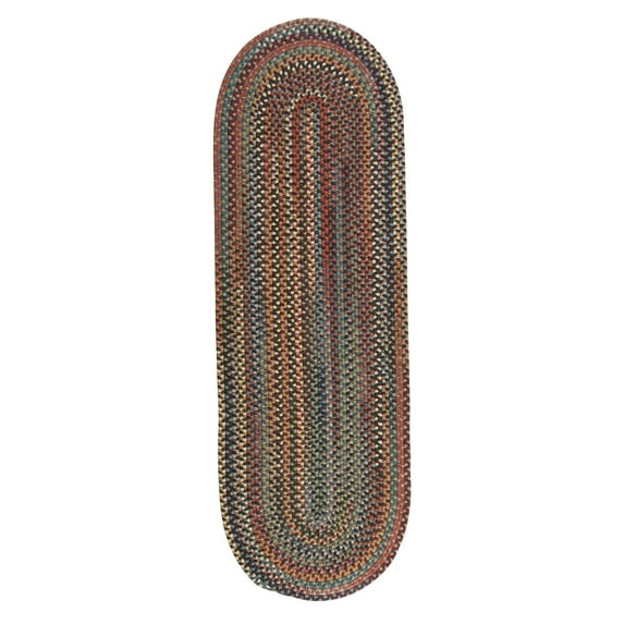 Copper Grove Tonto Multicolor Reversible 100% Wool Indoor Area Rug Grecian Green 2' x 10' Runner 10' Runner Indoor Red Oval Traditional, Rustic,