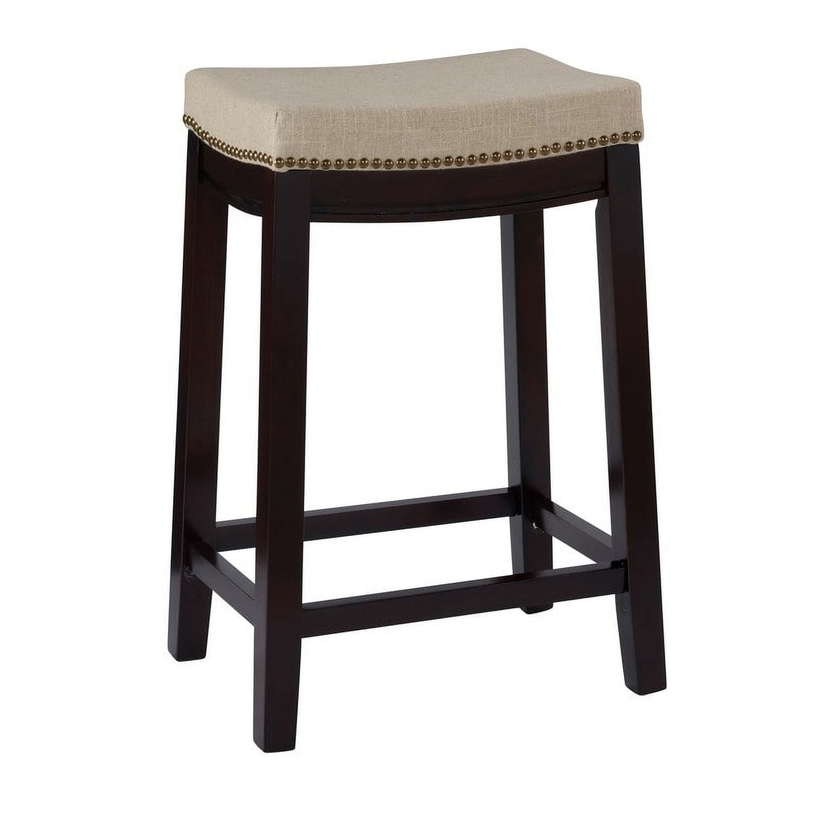 Copper Grove Willamette Linen Backless 26-in Counter Stool