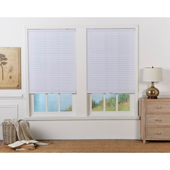 Regal Estate  48-inch White Light-filtering Pleated Shade Custom 29.5 x 48