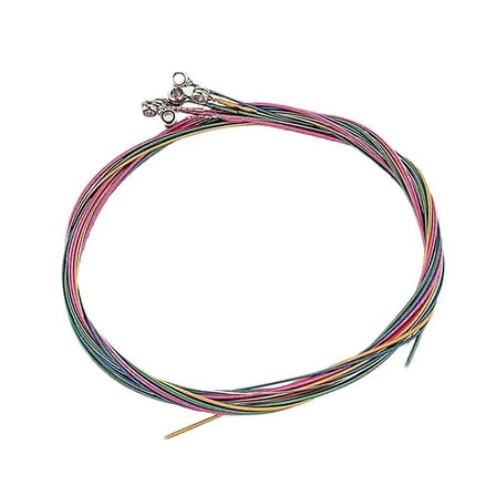 Copper Guitar Strings Set for Acoustic Folk Guitar Colorful Strings Replacement