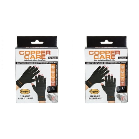 Copper Hand Relief Compression Gloves -For Arthritis, Carpal Tunneland Joint Pain Relief-2 Packs