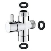 Copper Handheld Shower Head Assembly Adapter Adapter Shower System Spare Parts, Polished Chrome Home Bathroom Supplies 1A