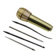 Copper Handle Sewing Awl DIY Carft Stitch Needle Cone Die Stencils