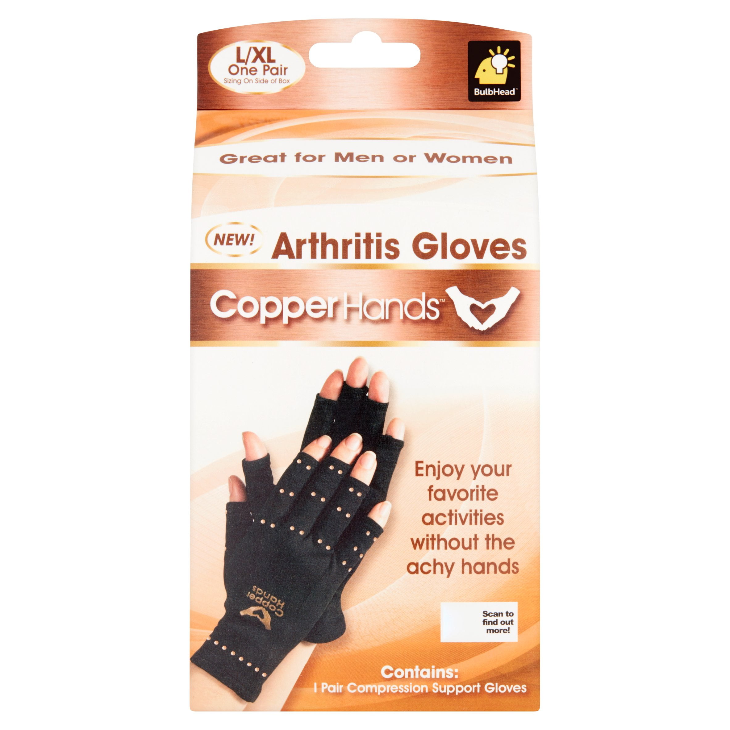 Copper Joe Fingerless Compression Arthritis Gloves-1 Pair , X-Large - Fry's  Food Stores