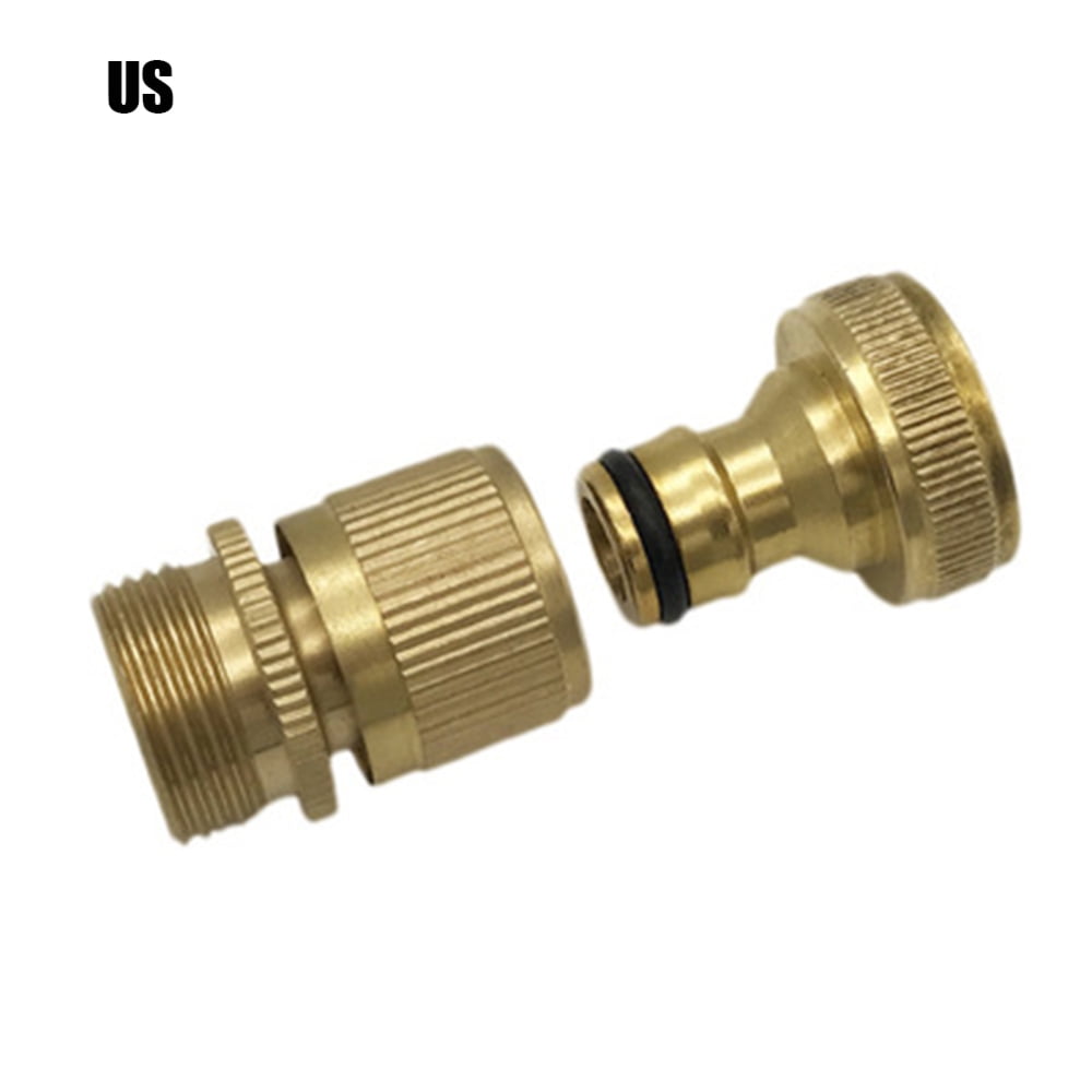 Copper Hose Pipe Connector Nozzle with Ergonomic Handle Design Rust