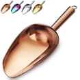 thumbnail image 1 of Copper Ice Scoop, Fashion Ice Cream Scoop, Premium Stainless Steel Cookie Scoop, Dog Food Scoop, Sturdy Flour Scoop, Utility Candy Scoop, Dishwasher Safe (6oz/9 Inch), 1 of 7