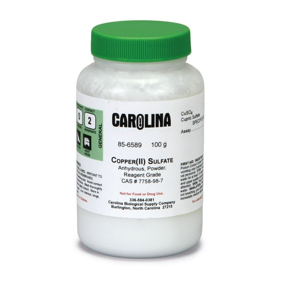 Copper (Ii) Sulfate, Anhydrous, Reagent Grade, 100 G