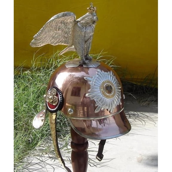 Imperial Eagle Helmet Antique Style Copper Intricate Design