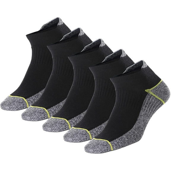 Copper Infused Ankle Socks with Odor Control, Moisture Wicking for Improved Comfort and Health (4/5 Pairs)